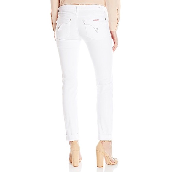 NEW • Hudson • Bacara Crop Straight Cuffed Ankle Jeans 26 White - Picture 2 of 6